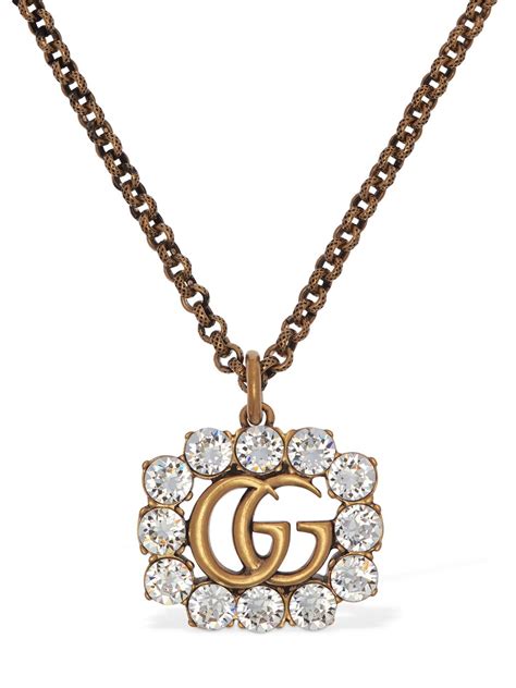 gucci gg chain necklace|Gucci gg marmont necklace.